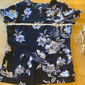 Koi Sapphire Scrub Top